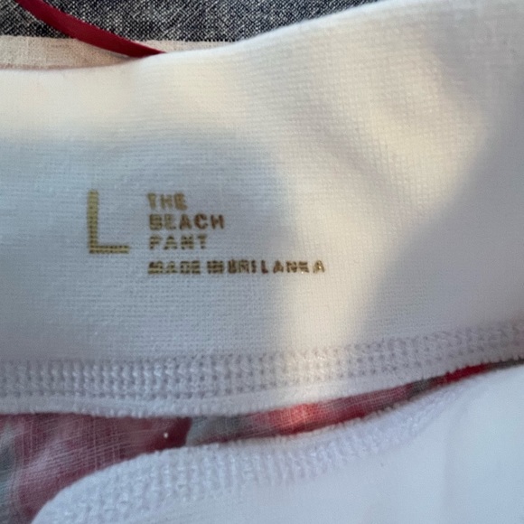 🦩 LILLY PULITZER | L | BEACH PANT | Luxurious LINEN!! | Flamingos 🦩 - Picture 11 of 16